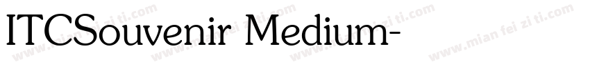 ITCSouvenir Medium字体转换